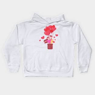 flyingcouple | valentine gift Kids Hoodie